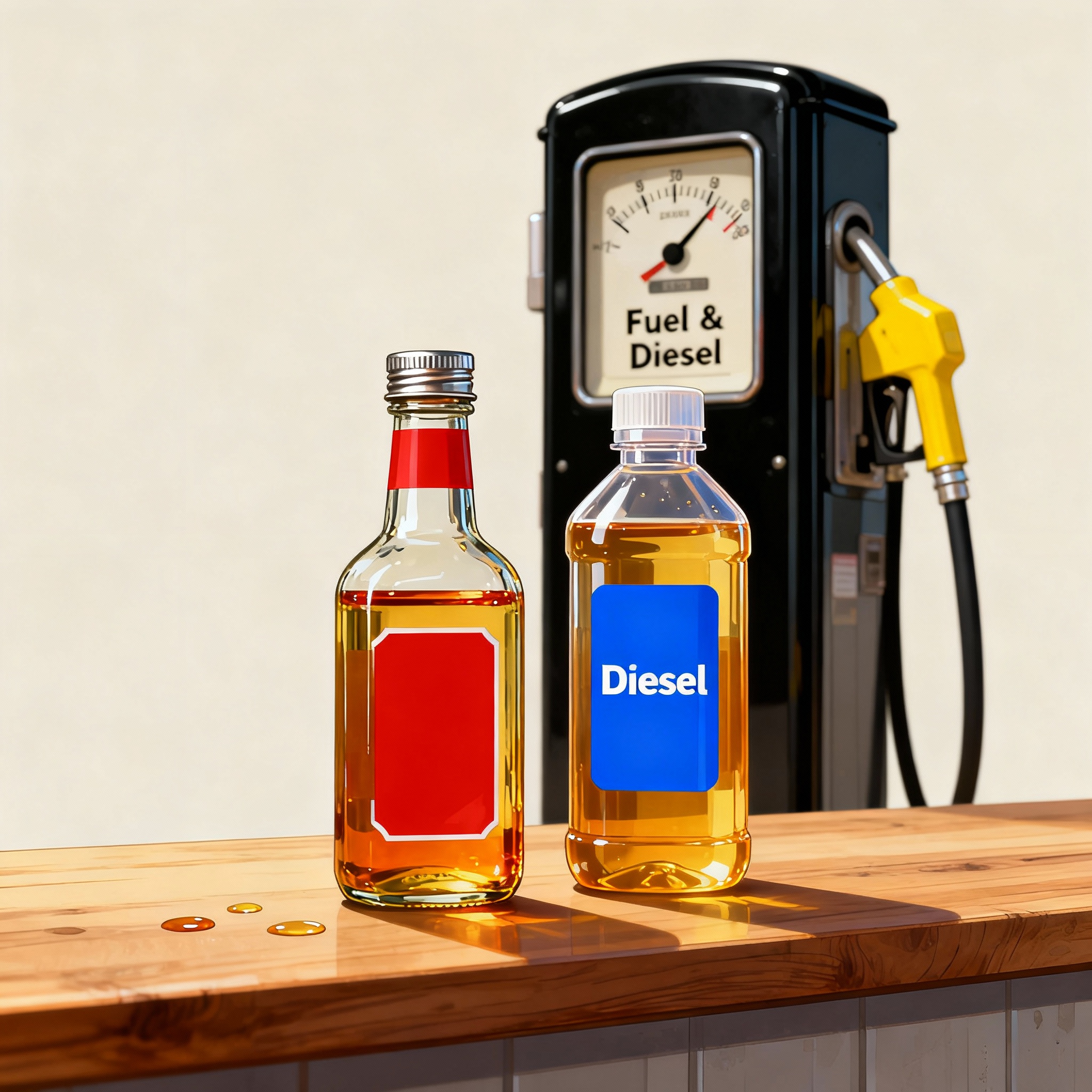 A modern fuel truck on an open highway at dusk.